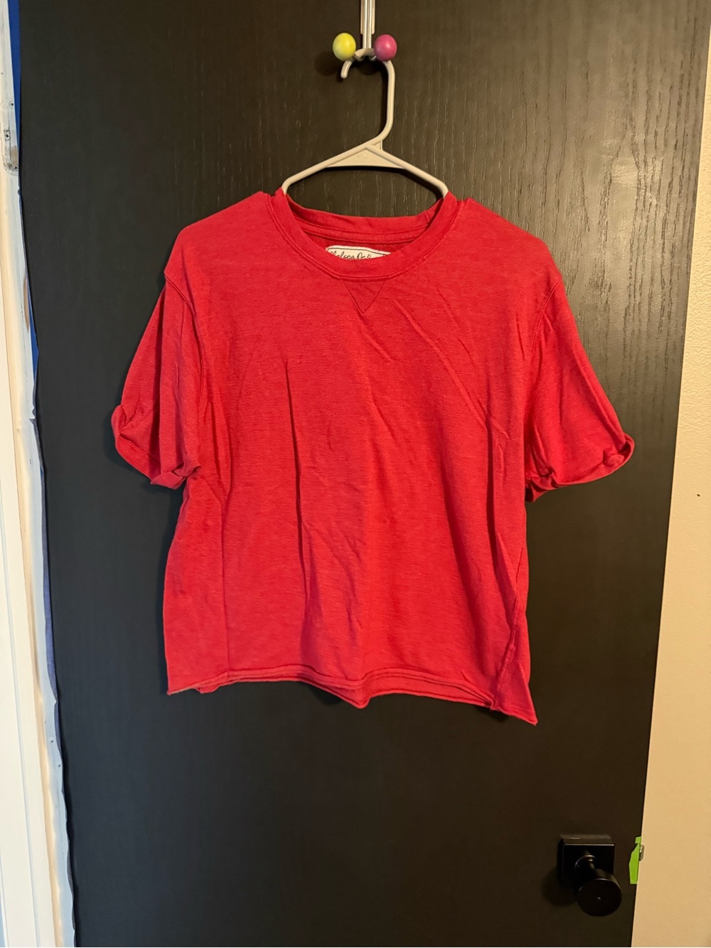 Chelsea BeDoer Casual Red Short Sleeve Tee